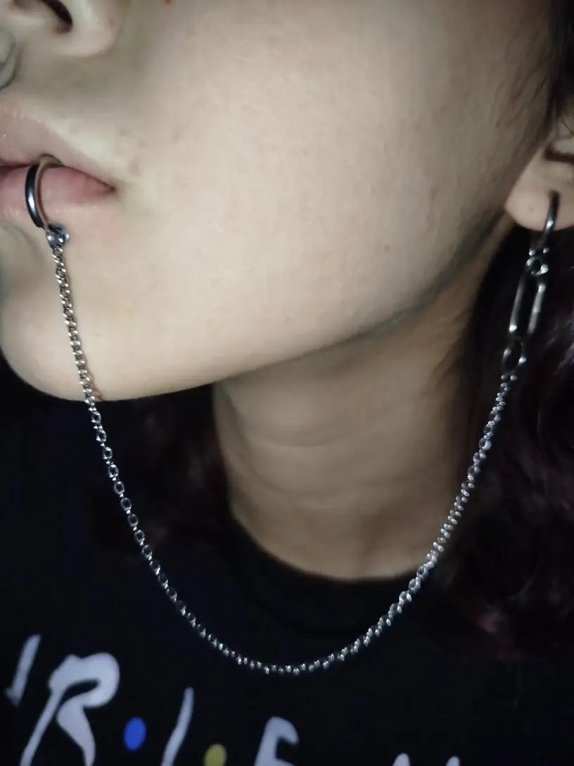 Lip to Ear Chain Anime Cosplay Jewelry