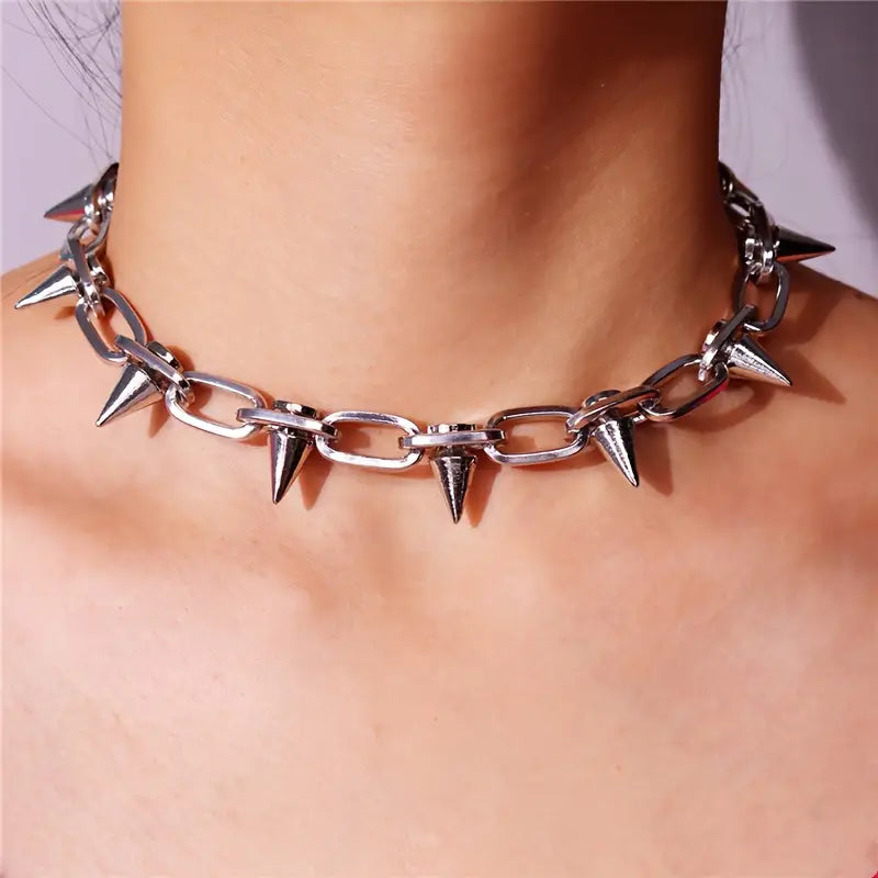 Spiked Choker Necklace