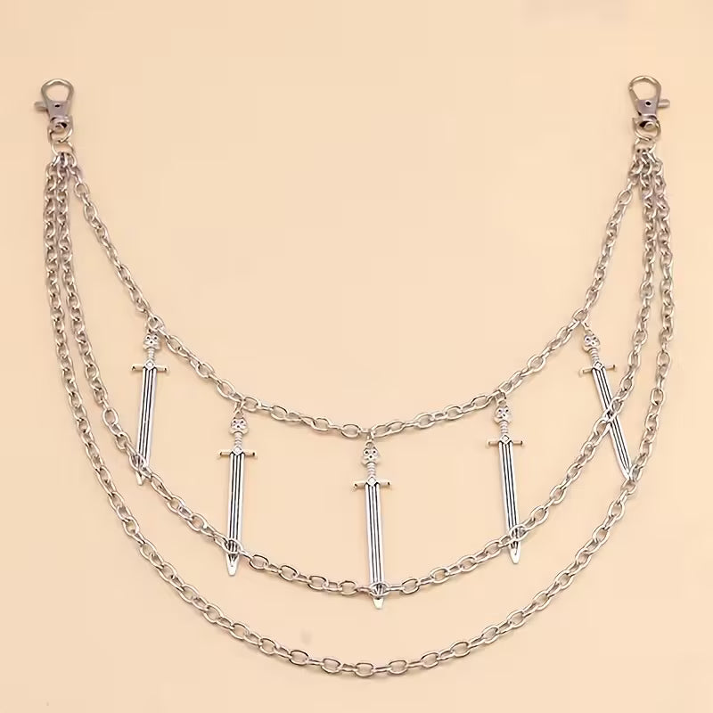 Sword Knife Pants Chain