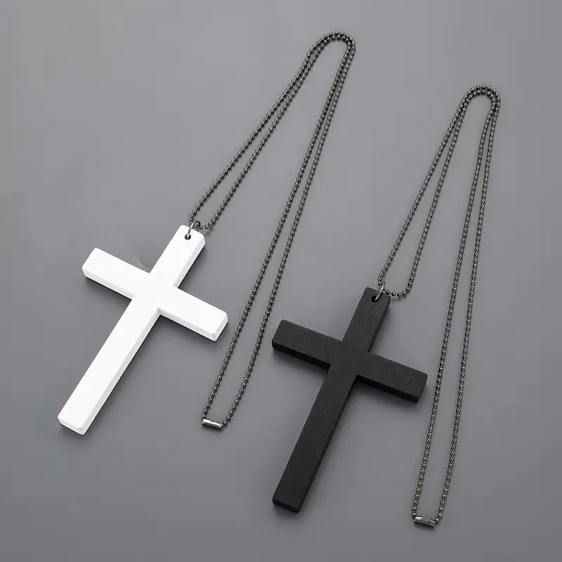 Cross Wooden Necklace