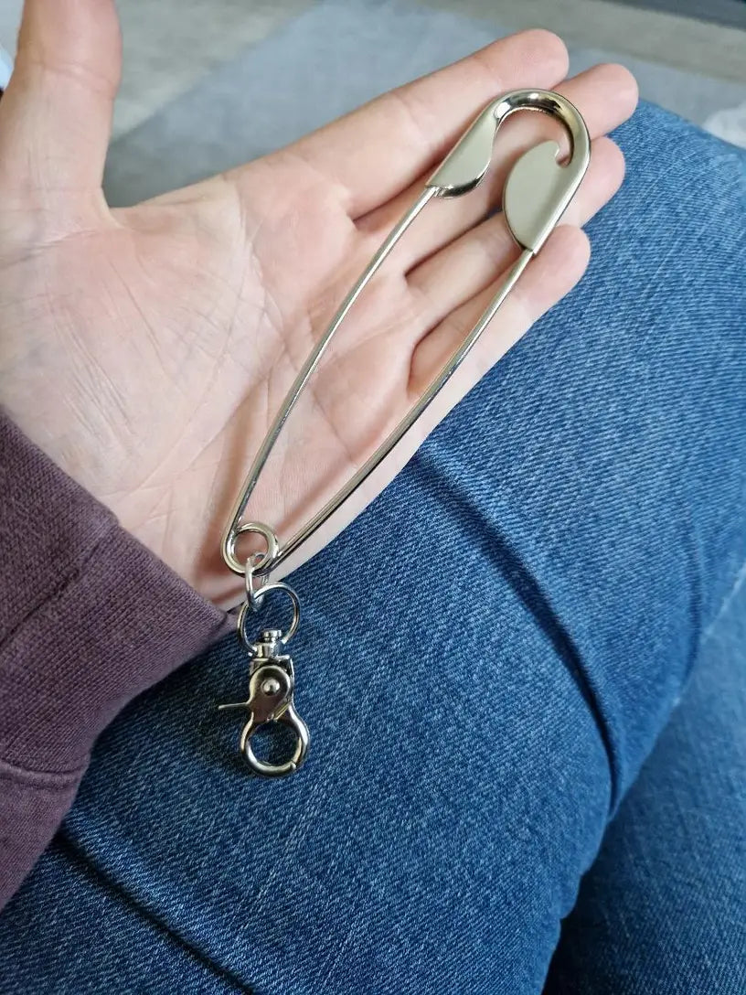 Punk Safety Pin Pants Clip