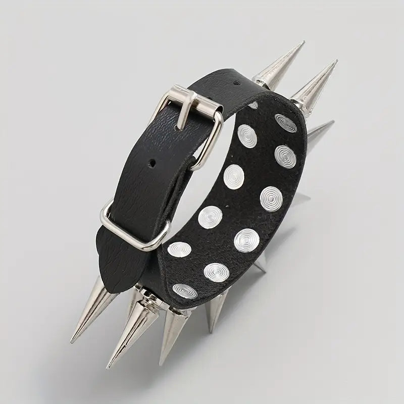 Double Row Spiked Bracelet