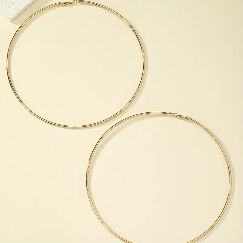 Gold Big Hoop Earrings