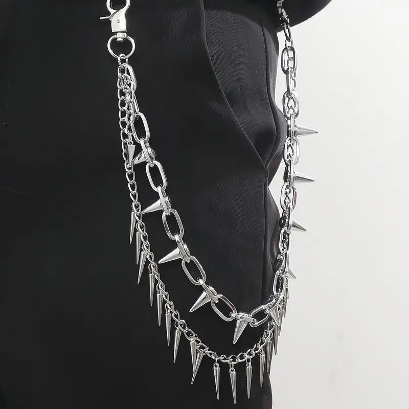 Spiked Goth Wallet Chain