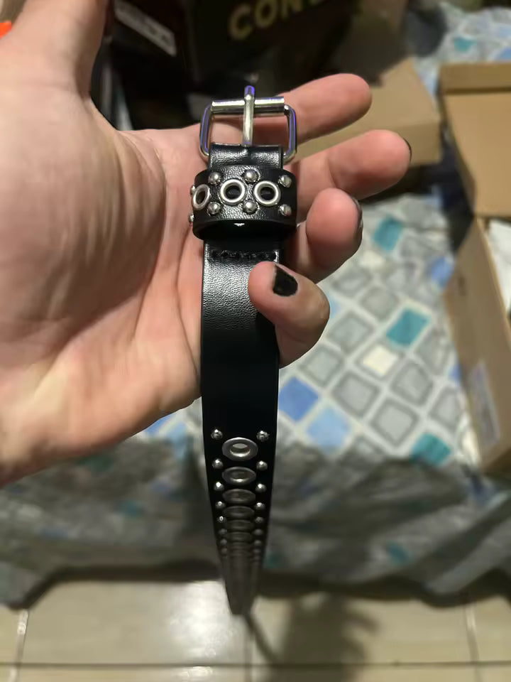 Grommet Black Belt Plus Size