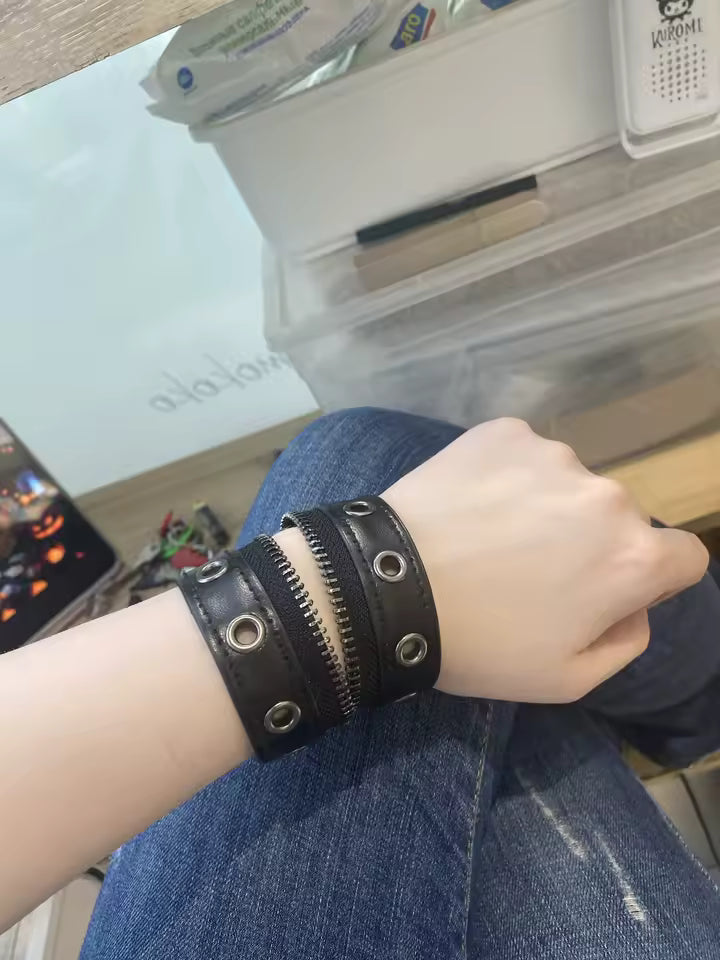 Zipper Punk Bracelet