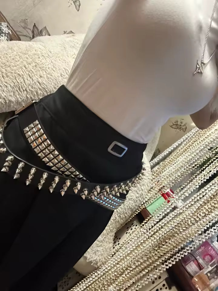 Gothic Punk Spiked Belt