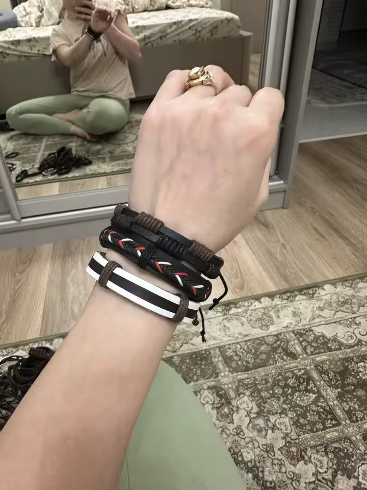 Leaf Star Emo Bracelet Set