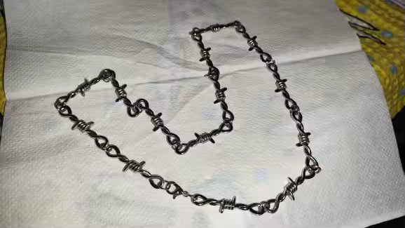Barbed Wire Chain Necklace