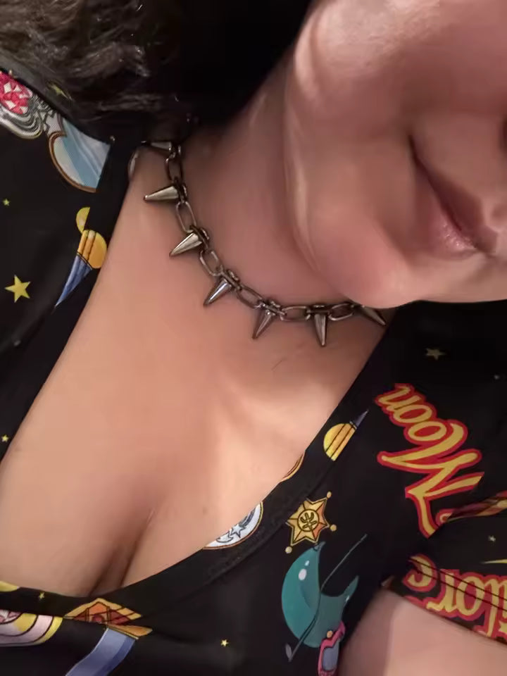 Spiked Choker Necklace