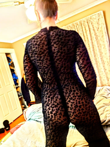 Black Leopard Jumpsuit
