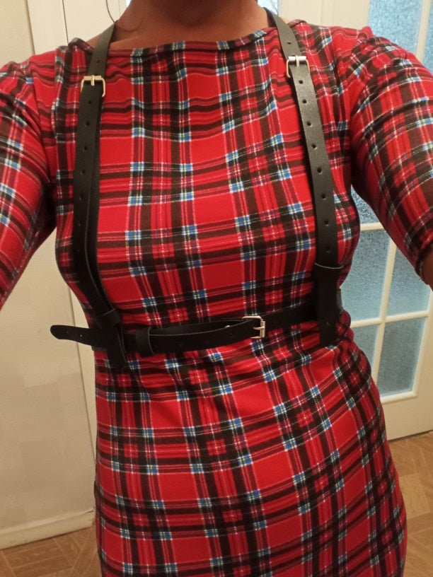Vegan Leather Suspenders