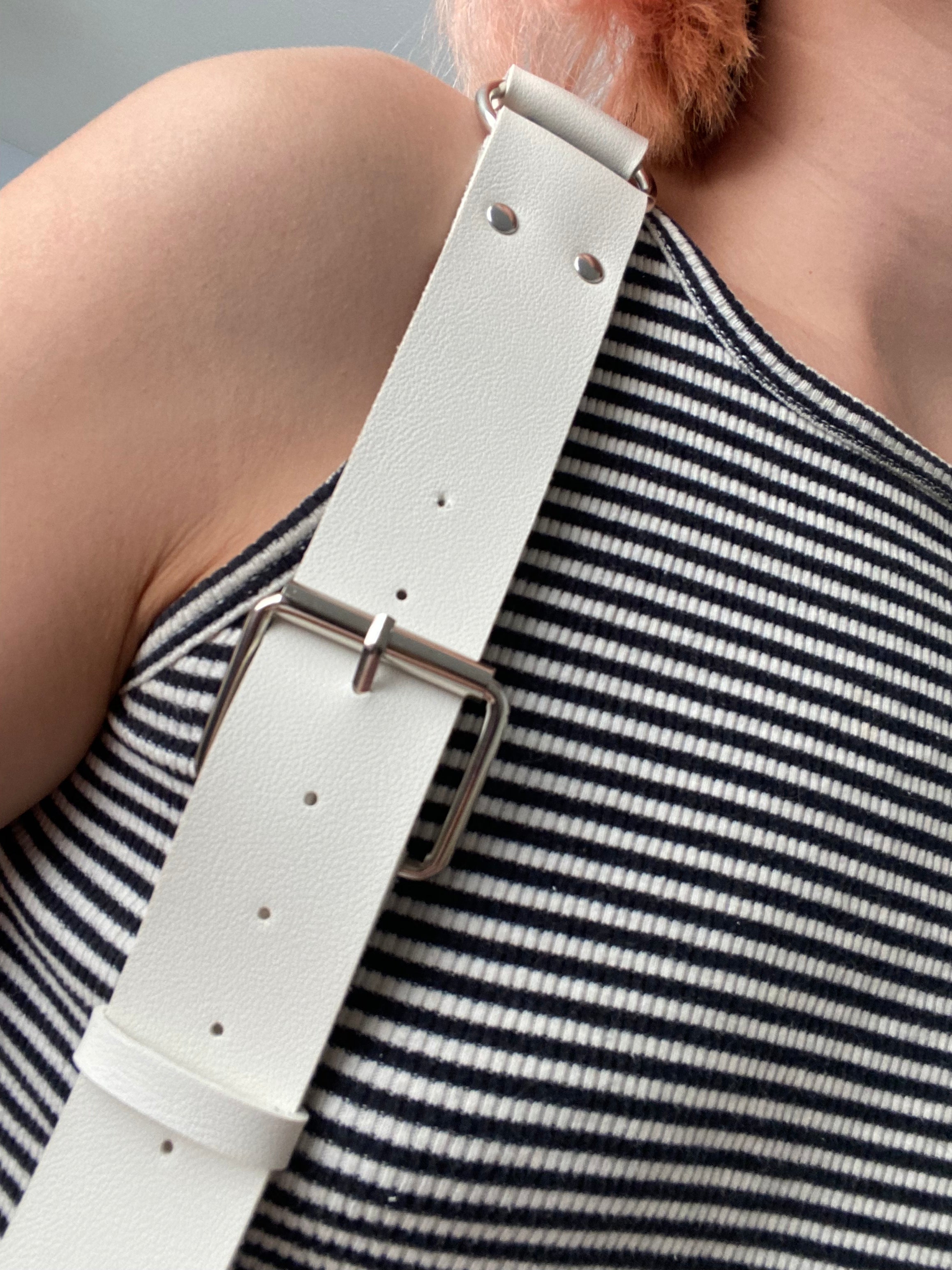 Vegan Leather Suspenders