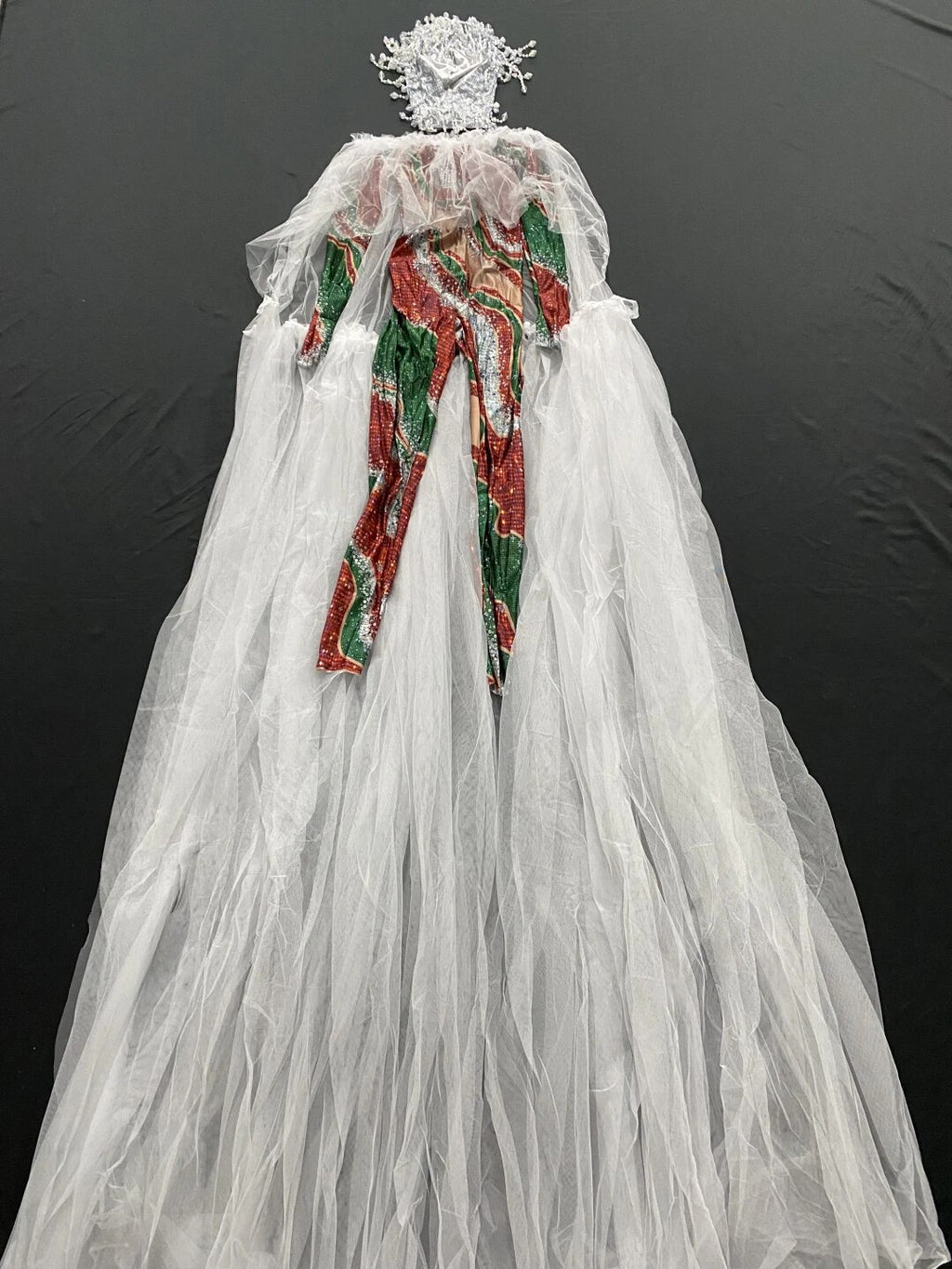 Christmas Sheer Dance Leotard Costume