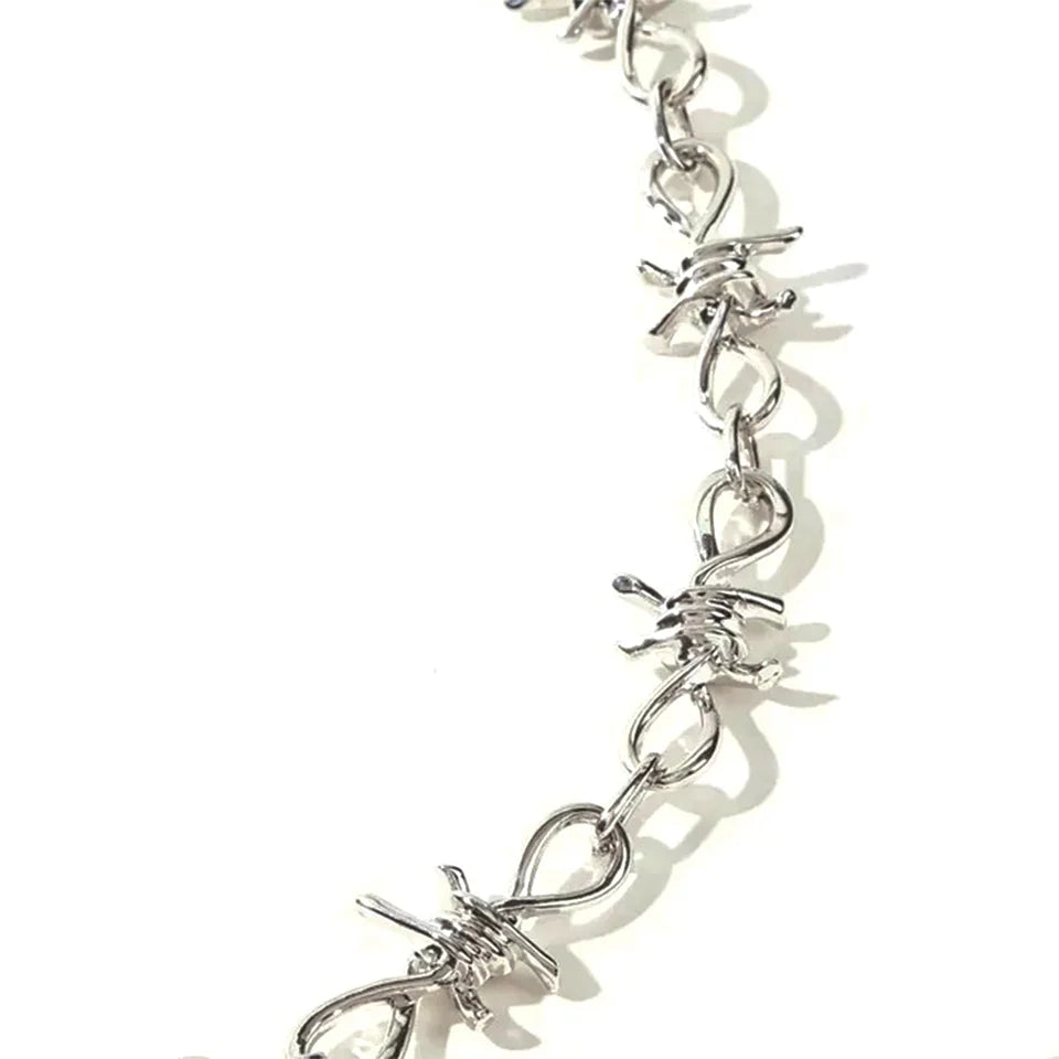 Spiked Barbed Wire Wallet Chain