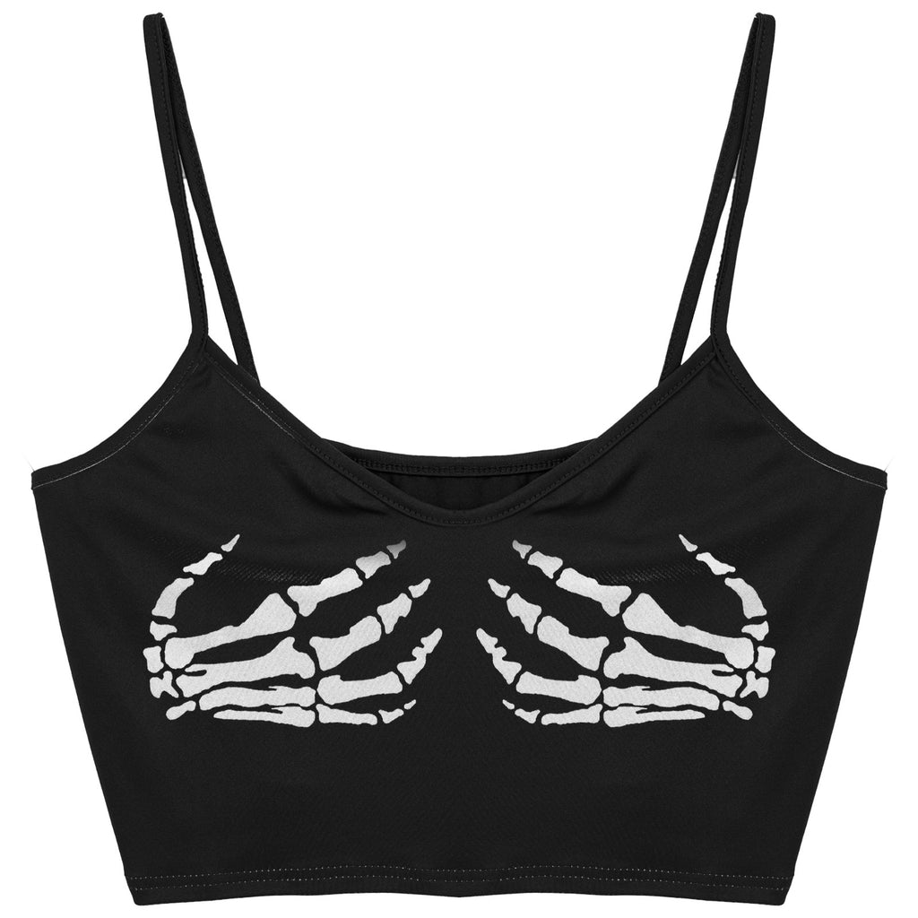Skull Hands Crop Top