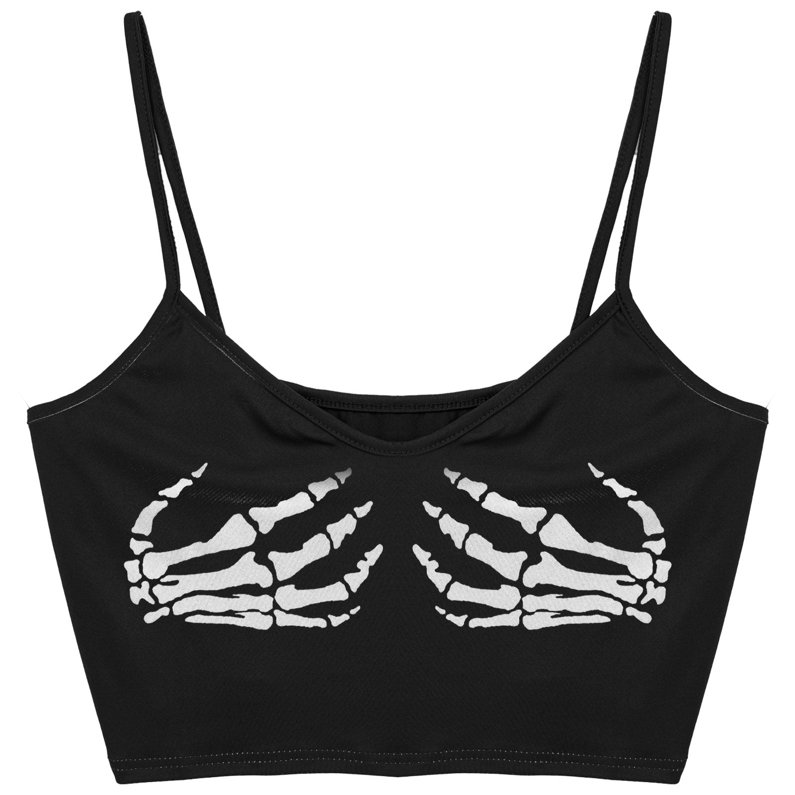 Skull Hands Crop Top