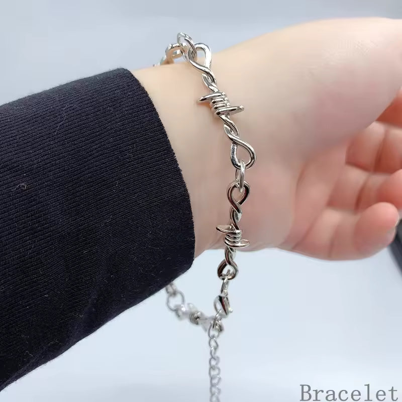 Barbed Wire Chain Necklace