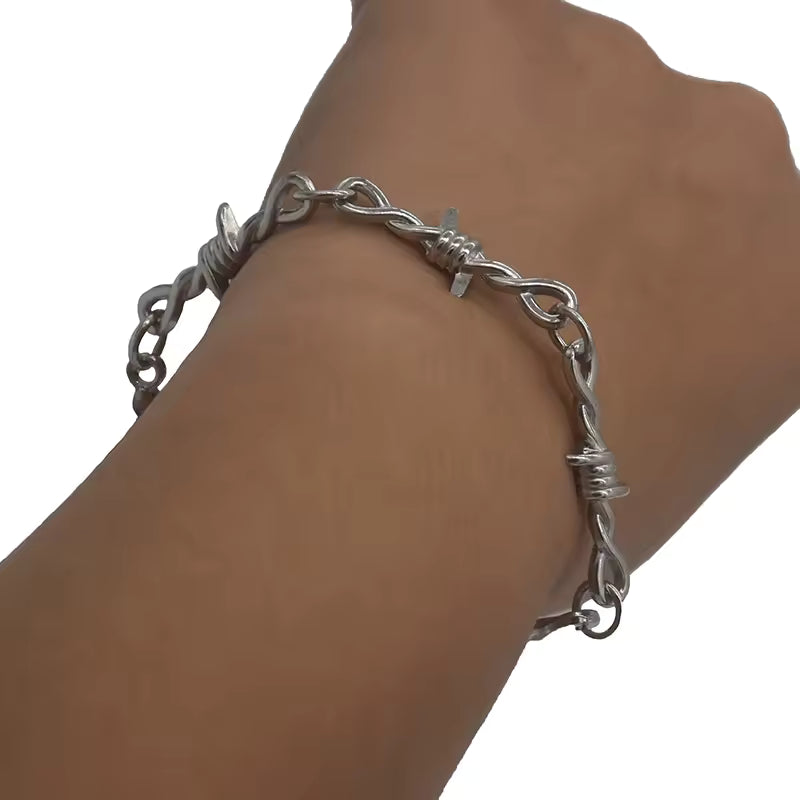 Barbed Wire Chain Necklace
