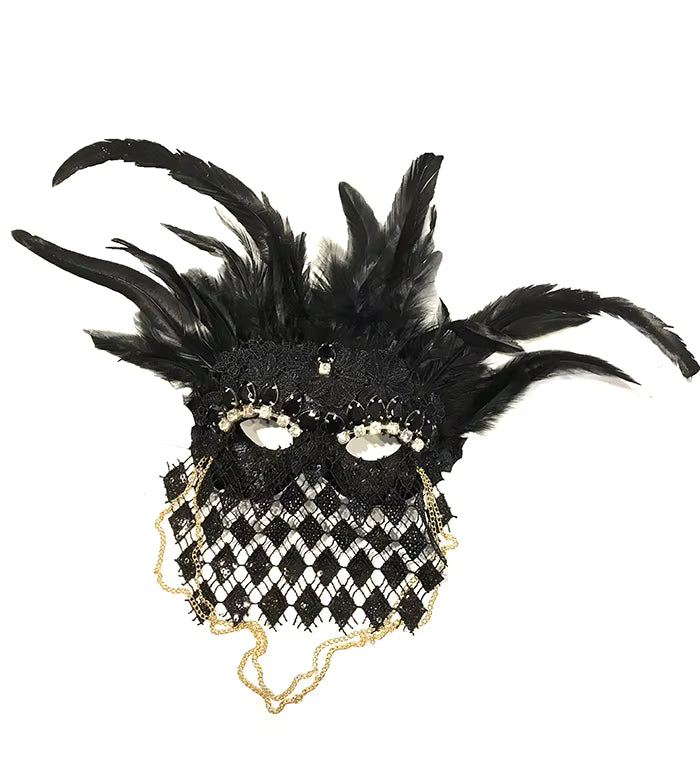 Masquerade Feather Mask