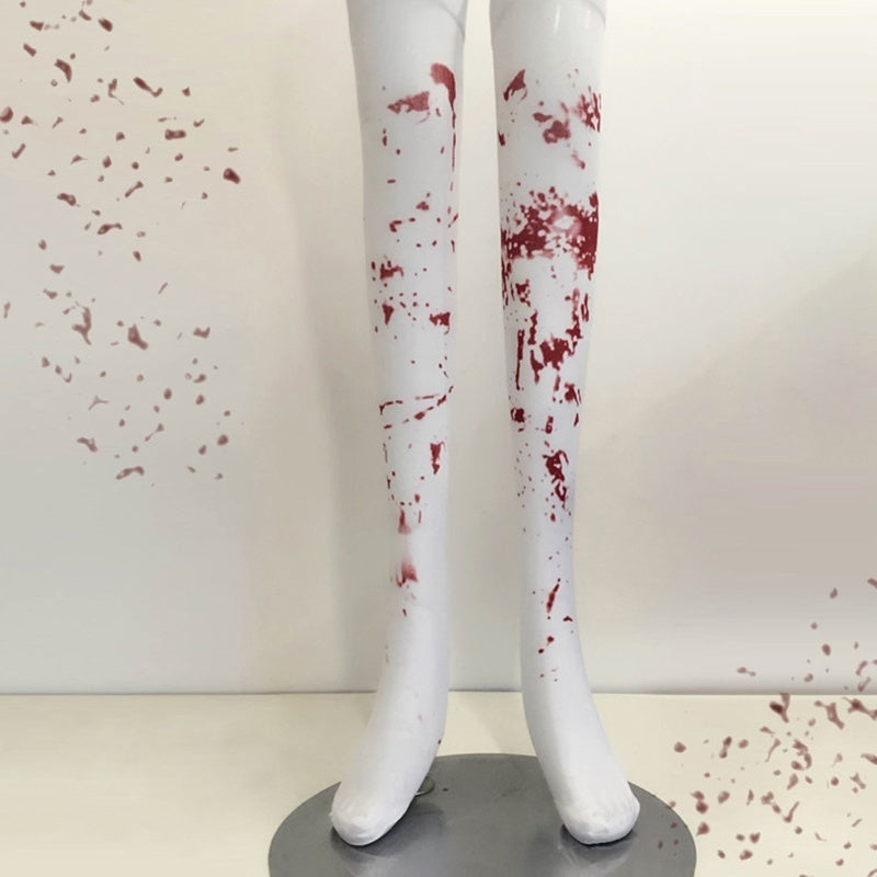 Gothic Blood Stocking Socks