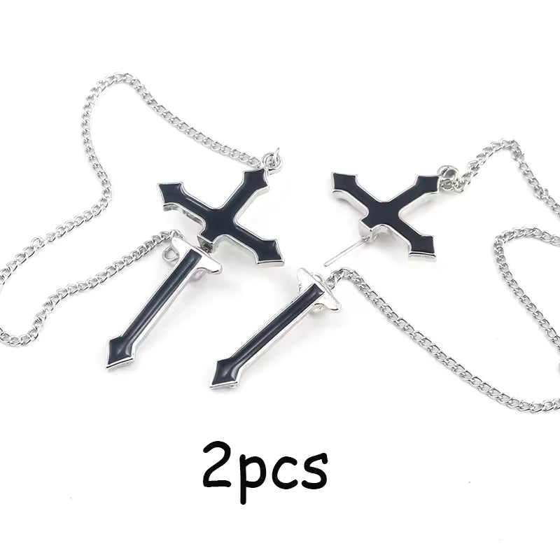 Cross Gothic Punk Earrings