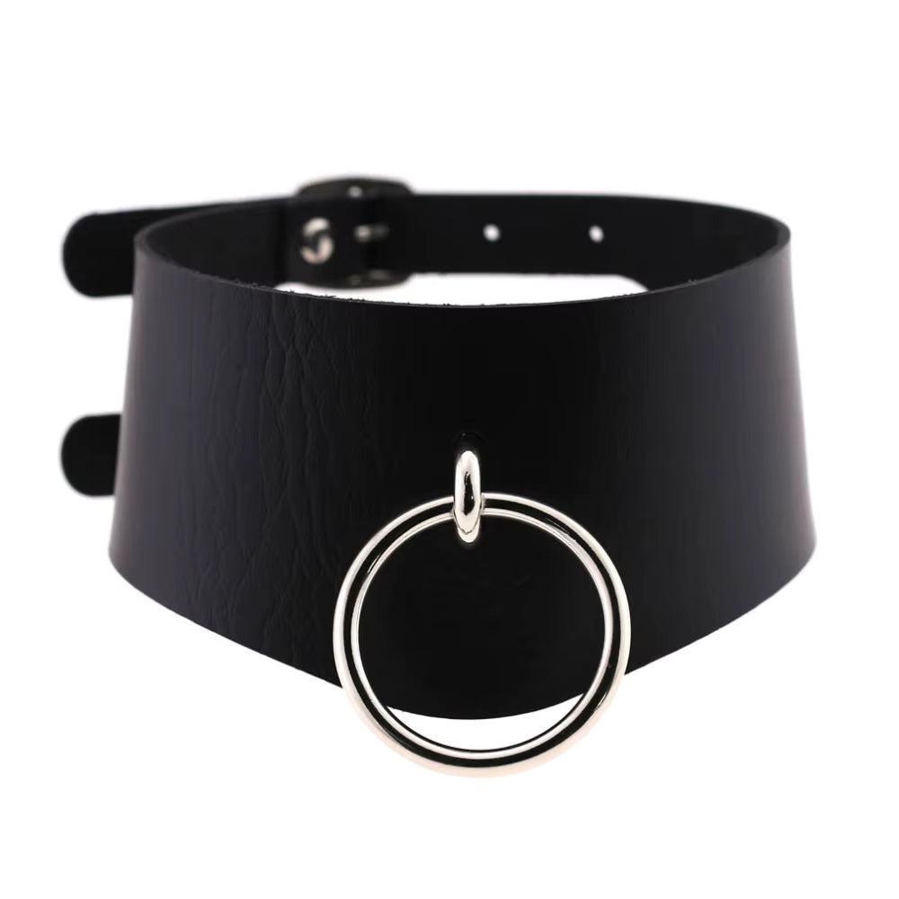 Spiked Gothic BDSM O Ring Choker