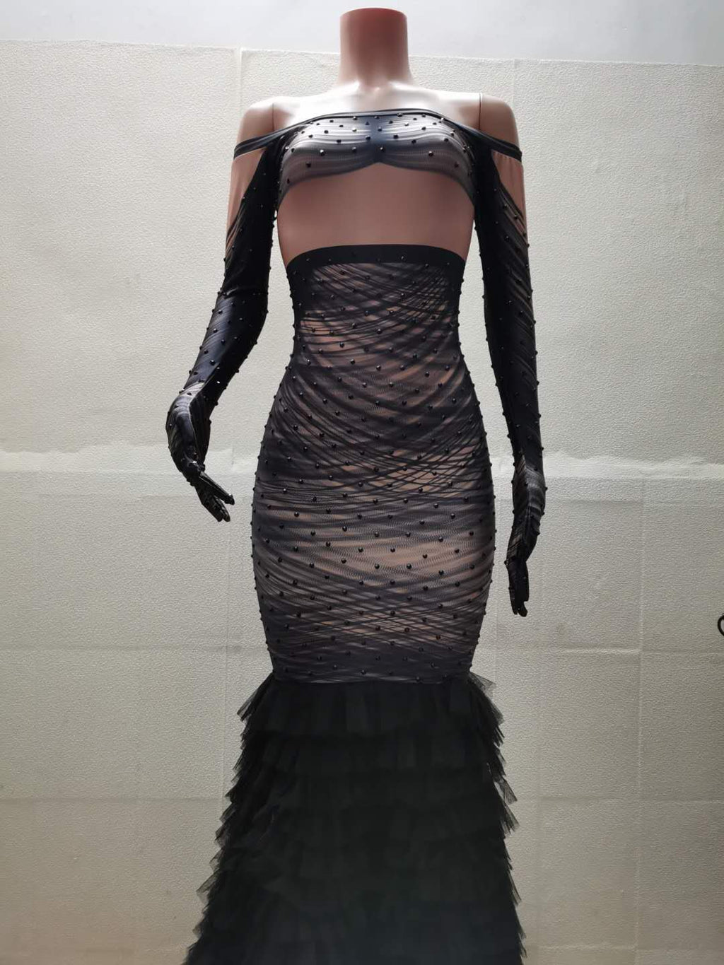 Black TikTok Glove Dress
