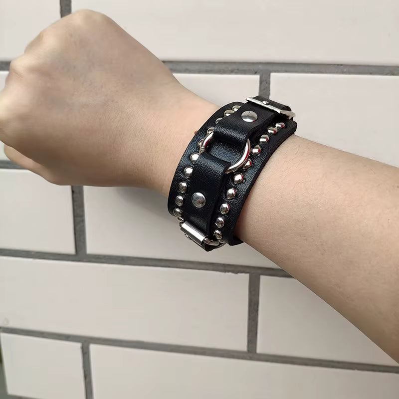 Punk Cuff Bracelet Retro Rock Wristband