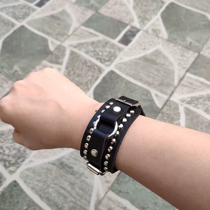 Punk Cuff Bracelet Retro Rock Wristband