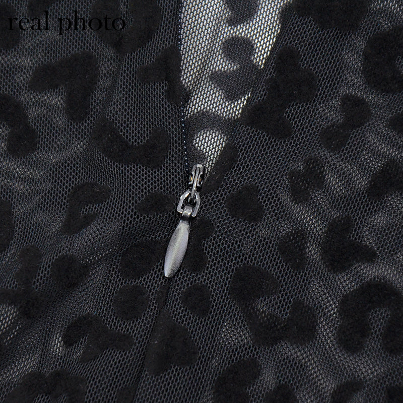 Black Leopard Jumpsuit