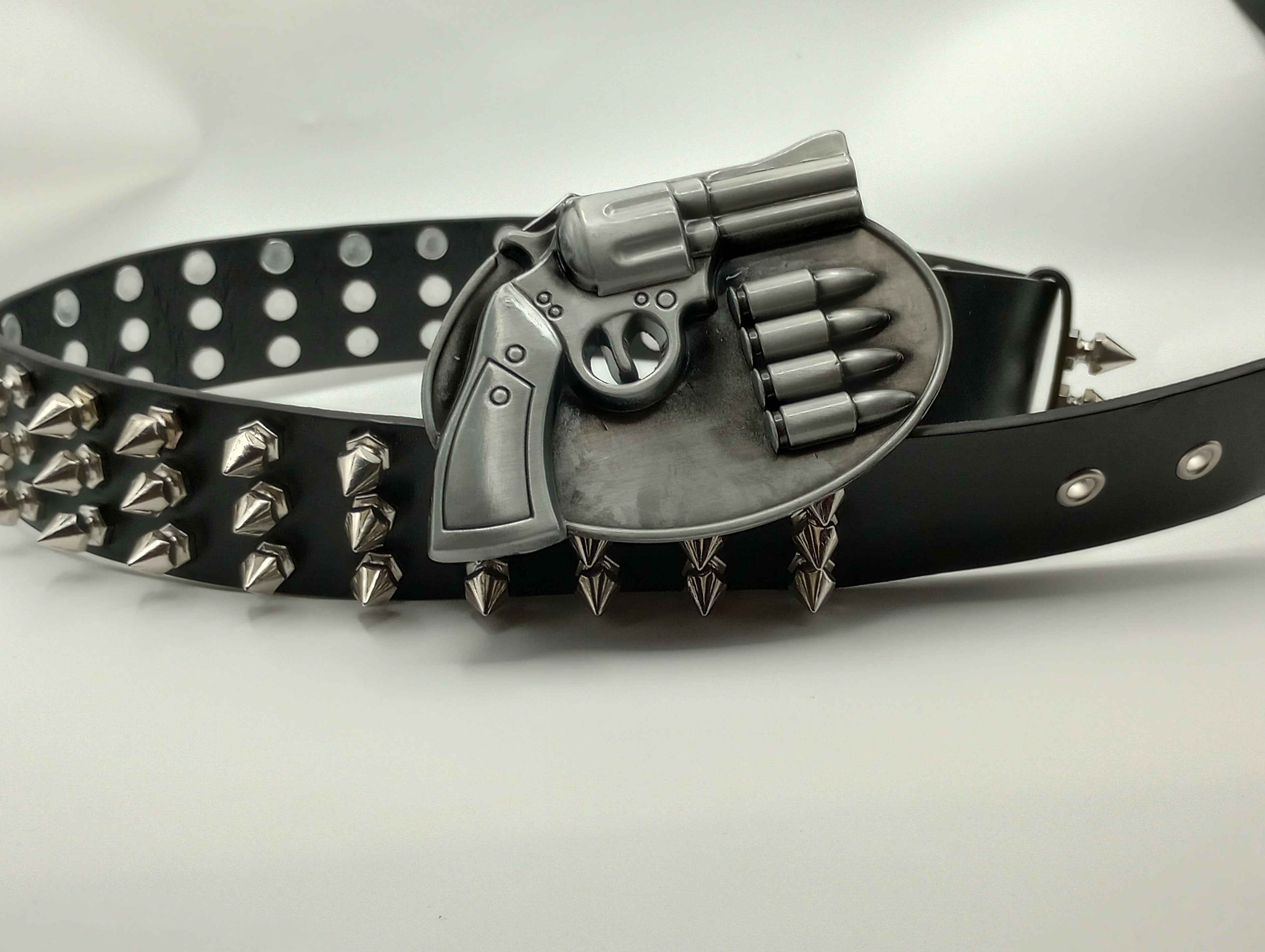 Gun Bullet Tree Spiked Belt