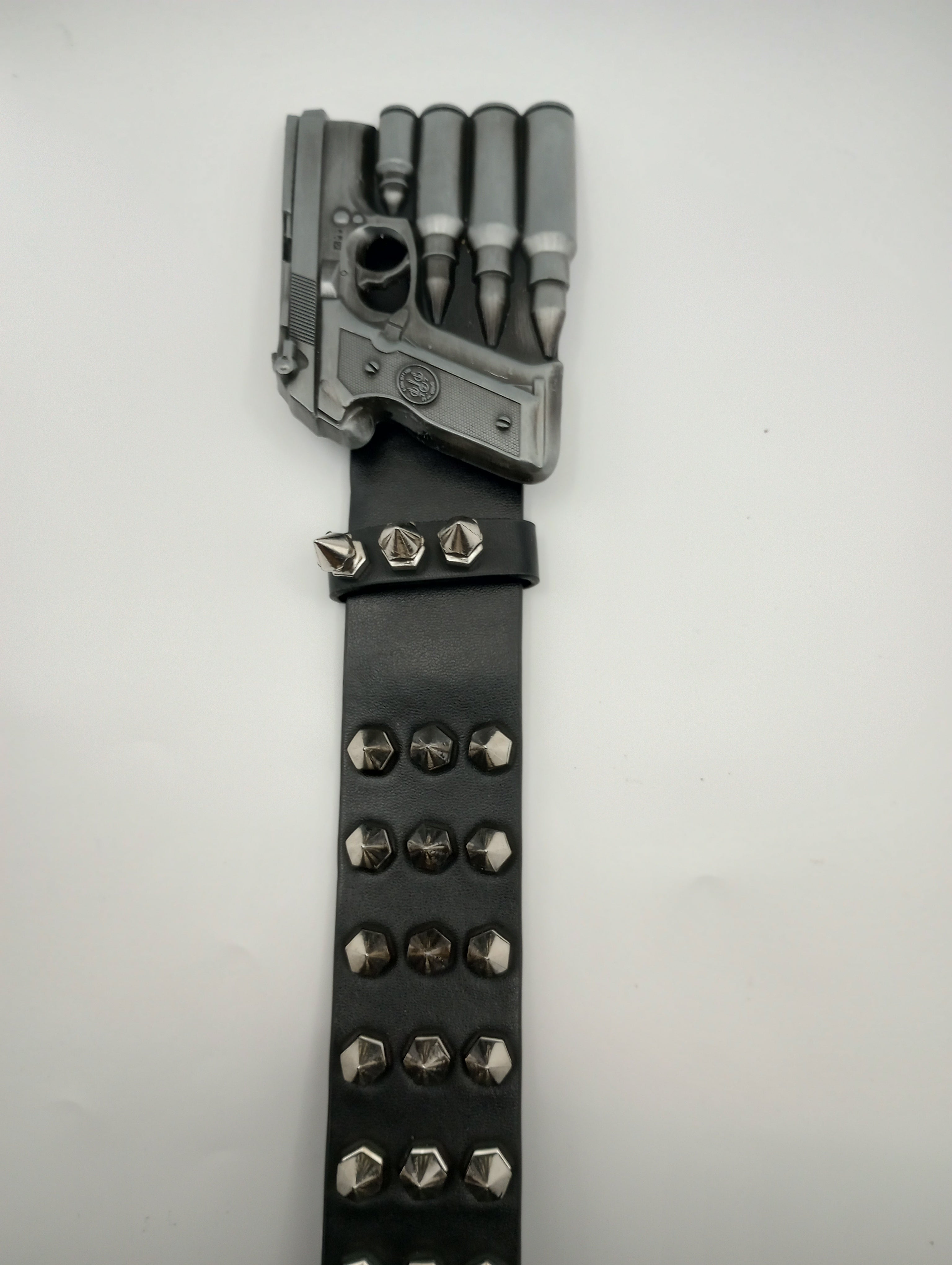 Gun Bullet Tree Spiked Belt