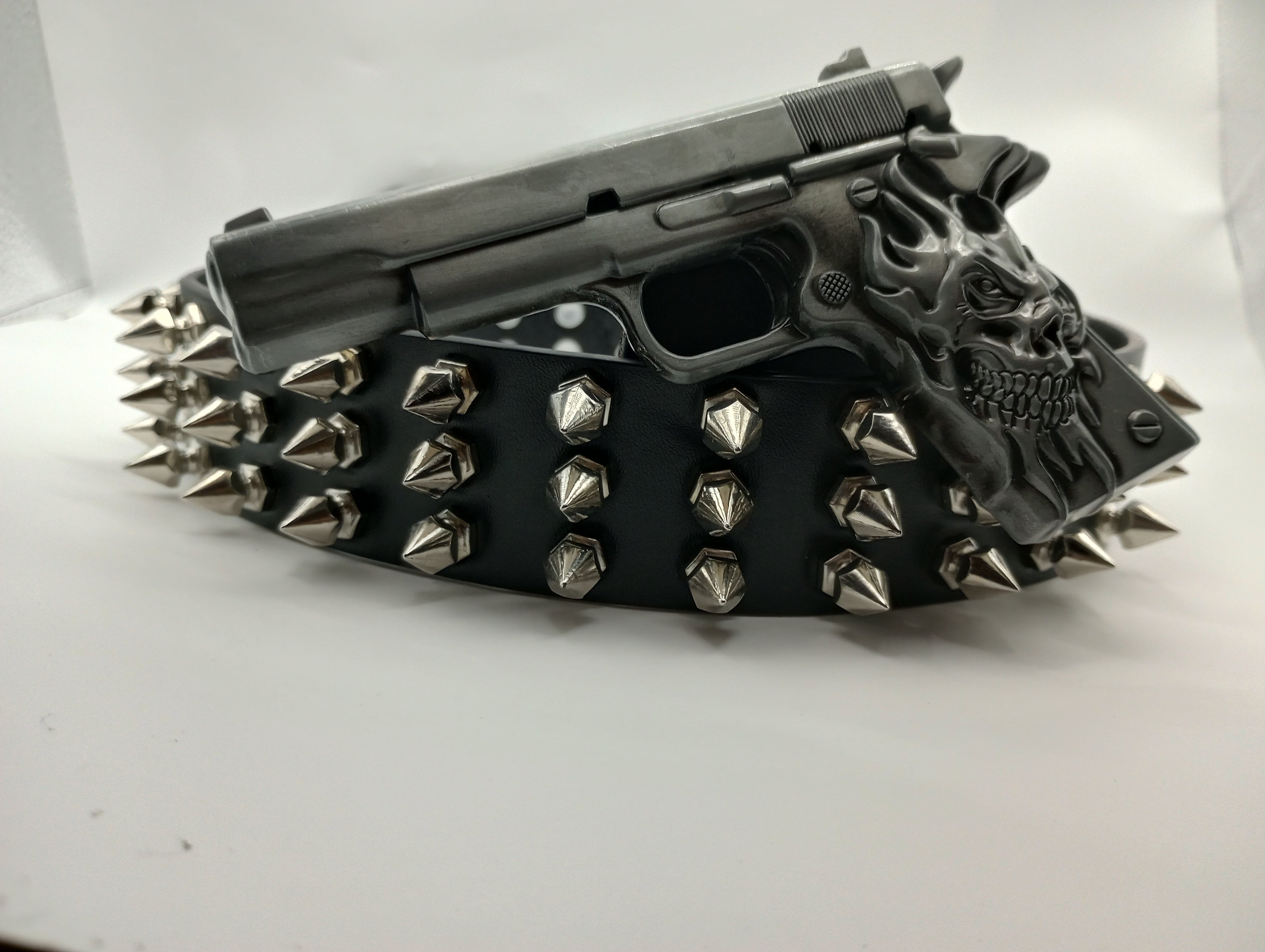 Gun Bullet Tree Spiked Belt
