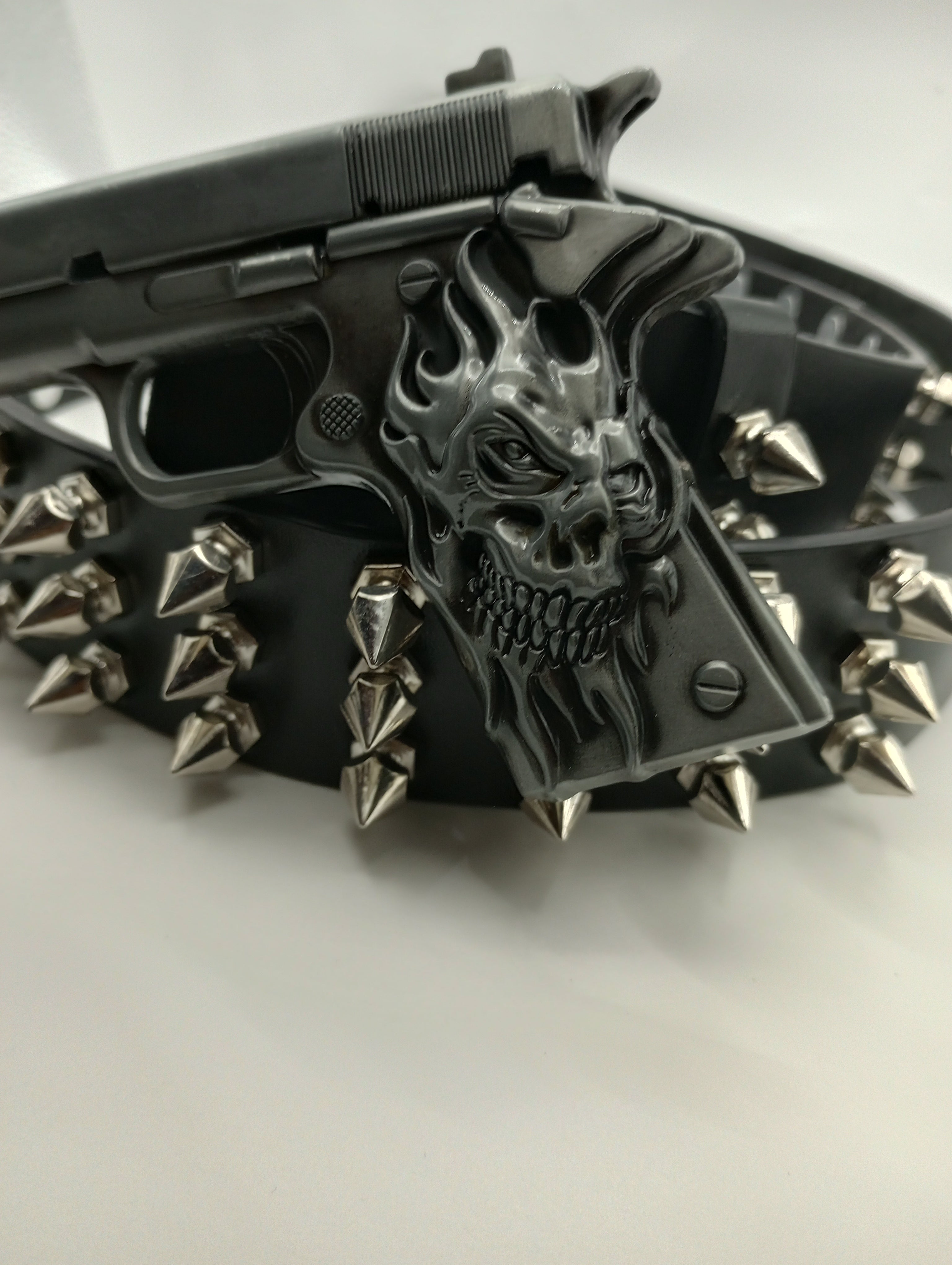 Gun Bullet Tree Spiked Belt