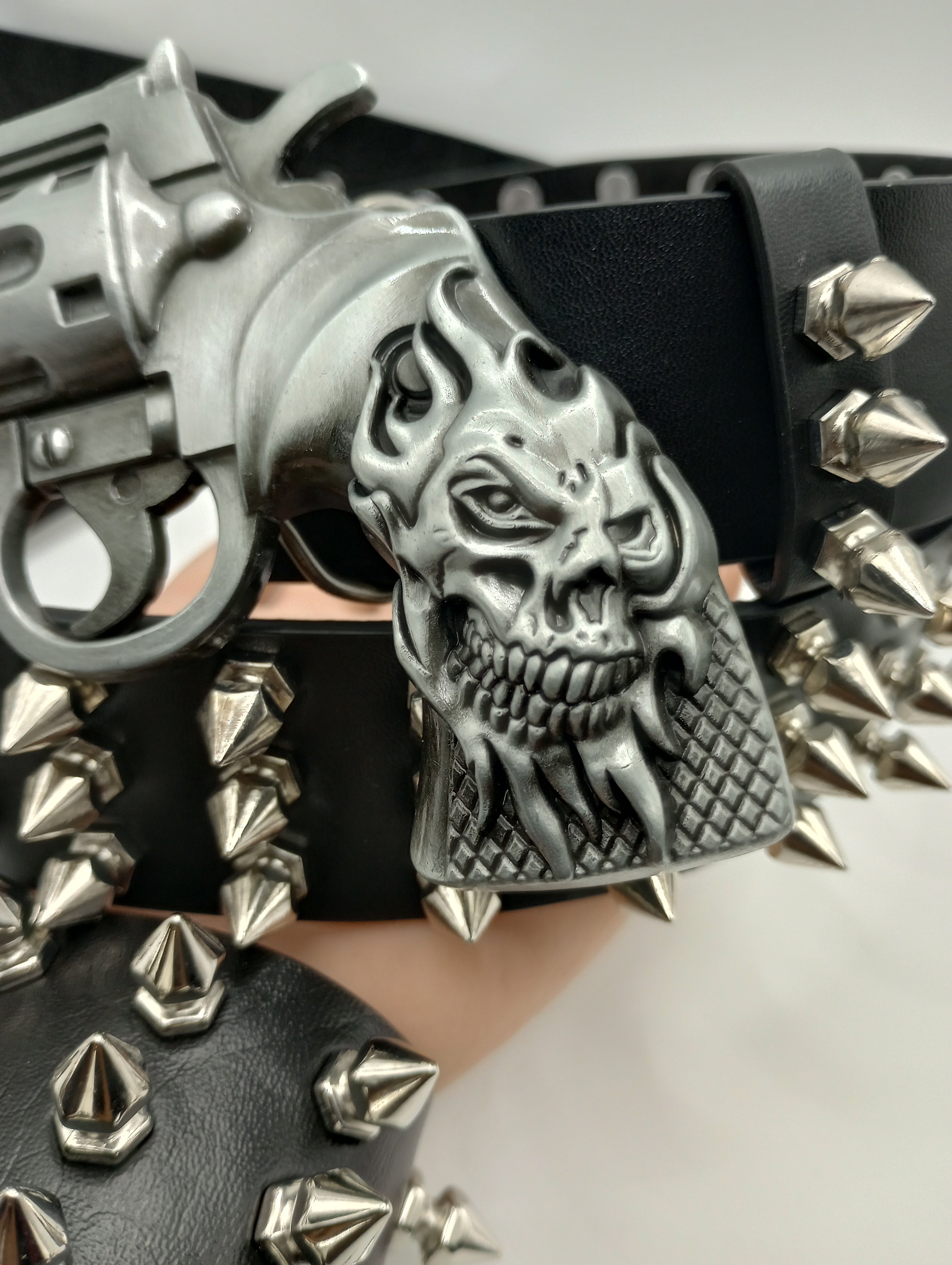 Gun Bullet Tree Spiked Belt