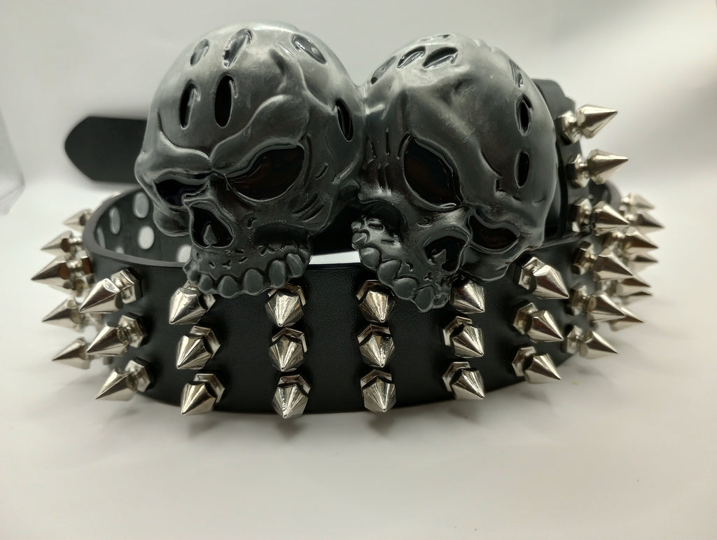 Skull Tree Spiked Belt