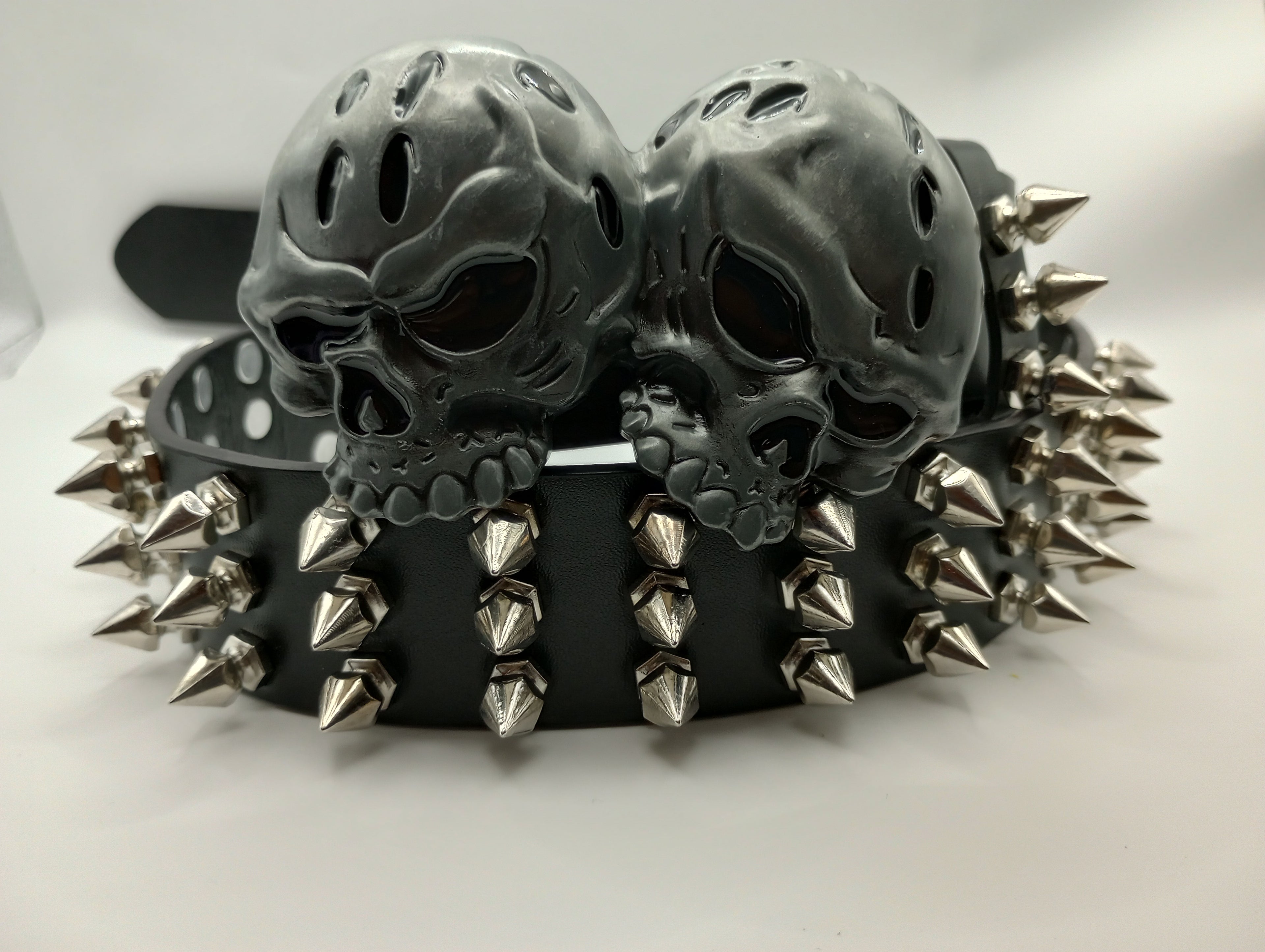 Skull Tree Spiked Belt