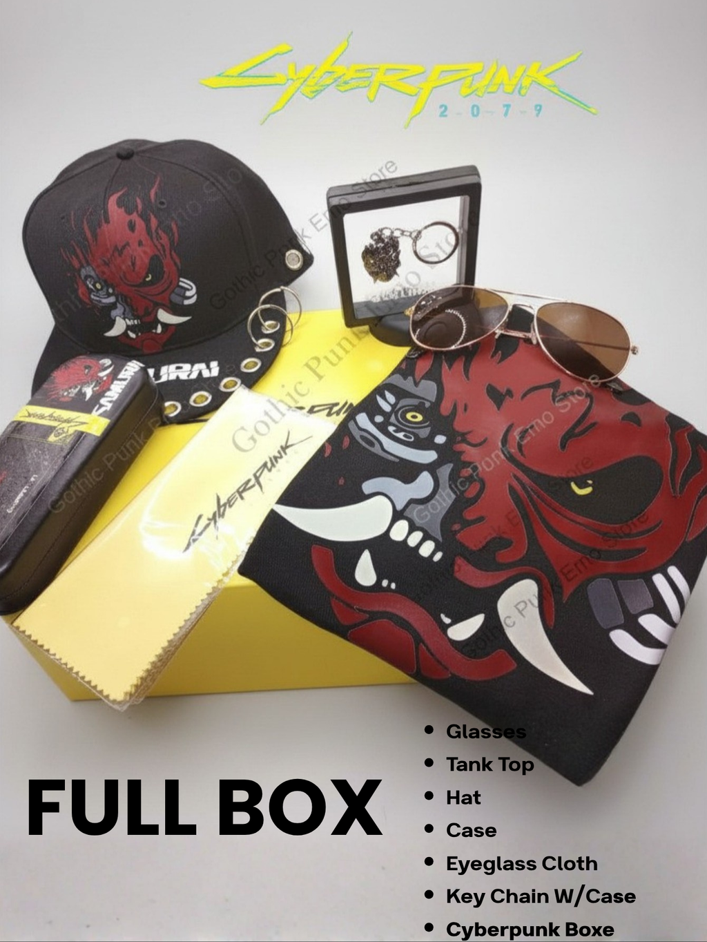 Johnny Silverhand Sunglasses with Case: Cyberpunk 2077