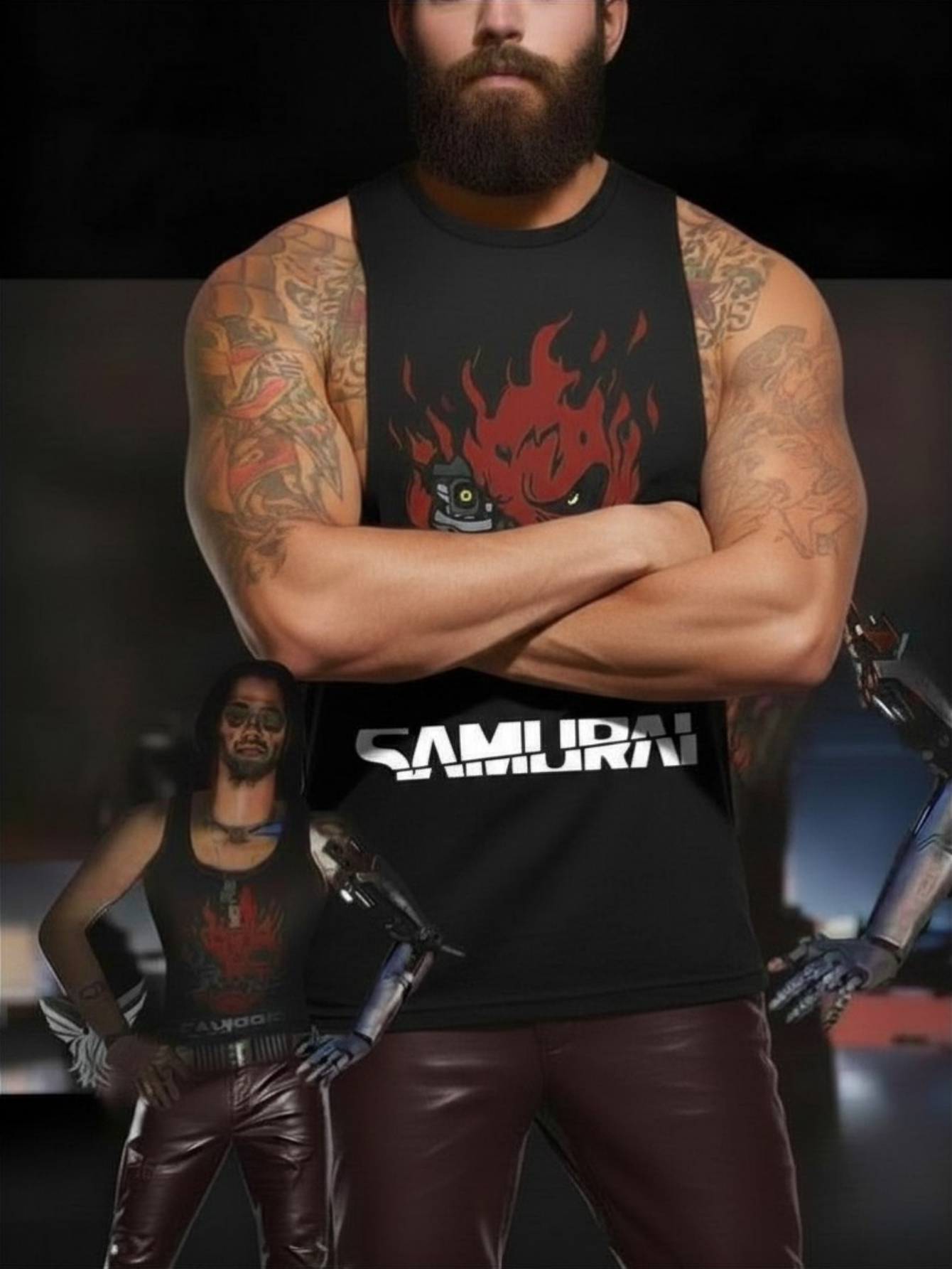 Johnny Silverhand Cyberpunk 2077 Tank Top