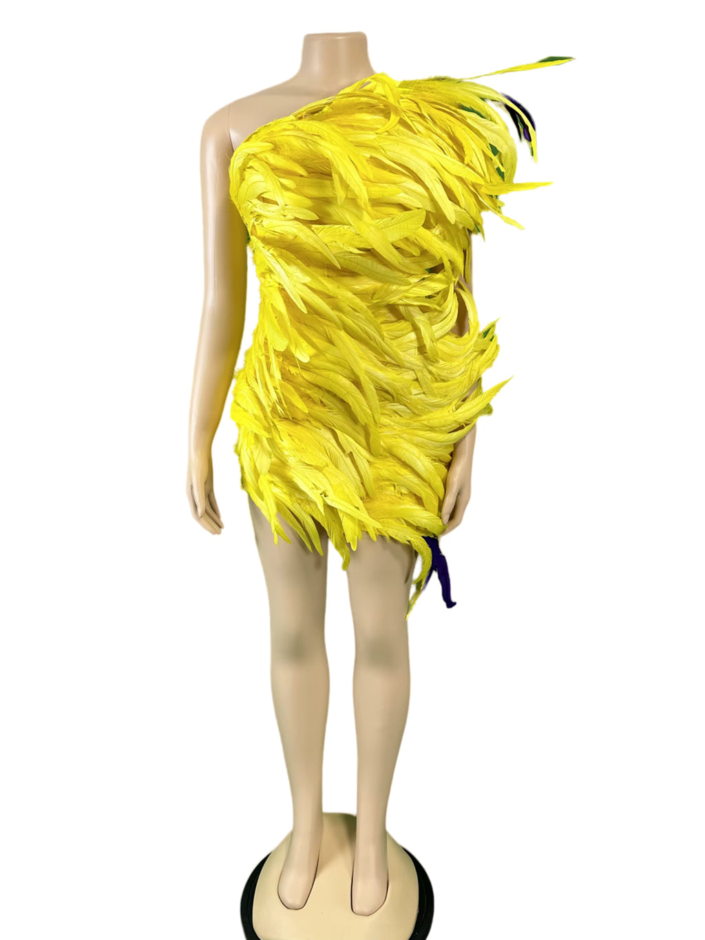 Yellow Feather Dress