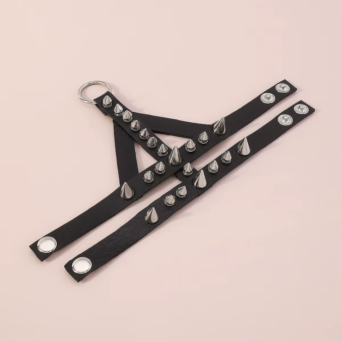 Spiked Faux Geo Bracelet