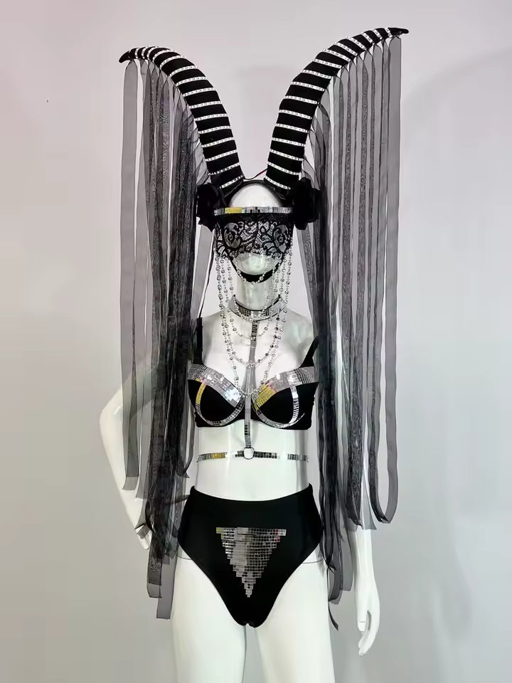 Black Horn Gothic Light Costume