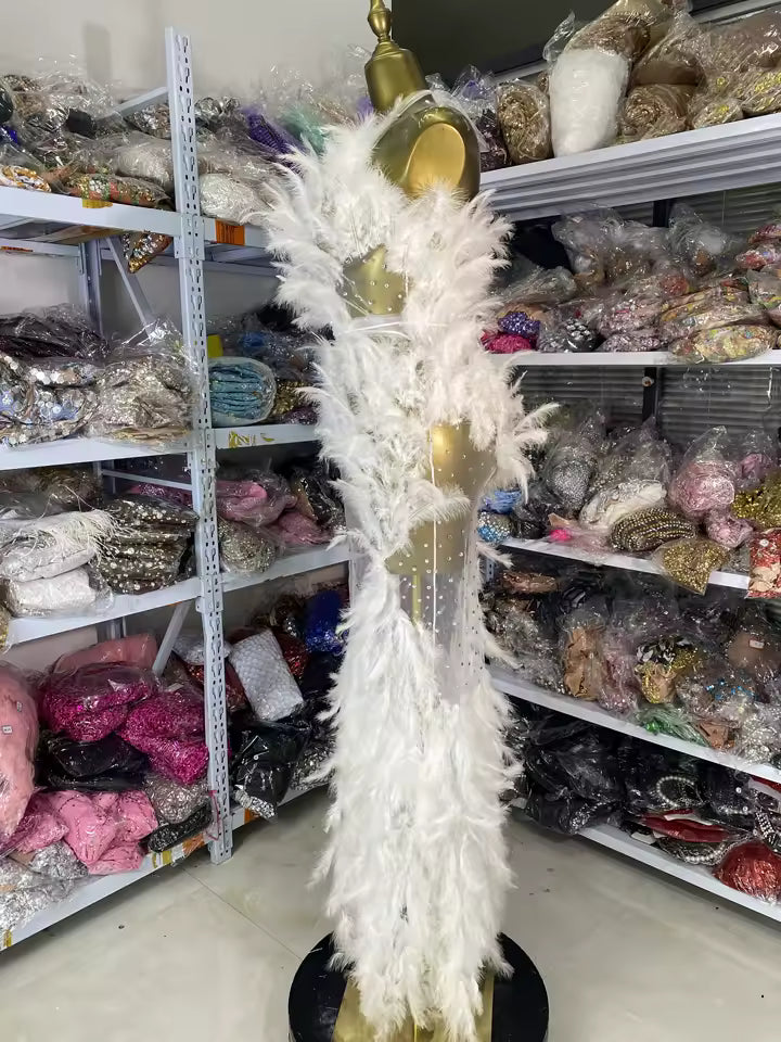 Drag Queen Feather Dress