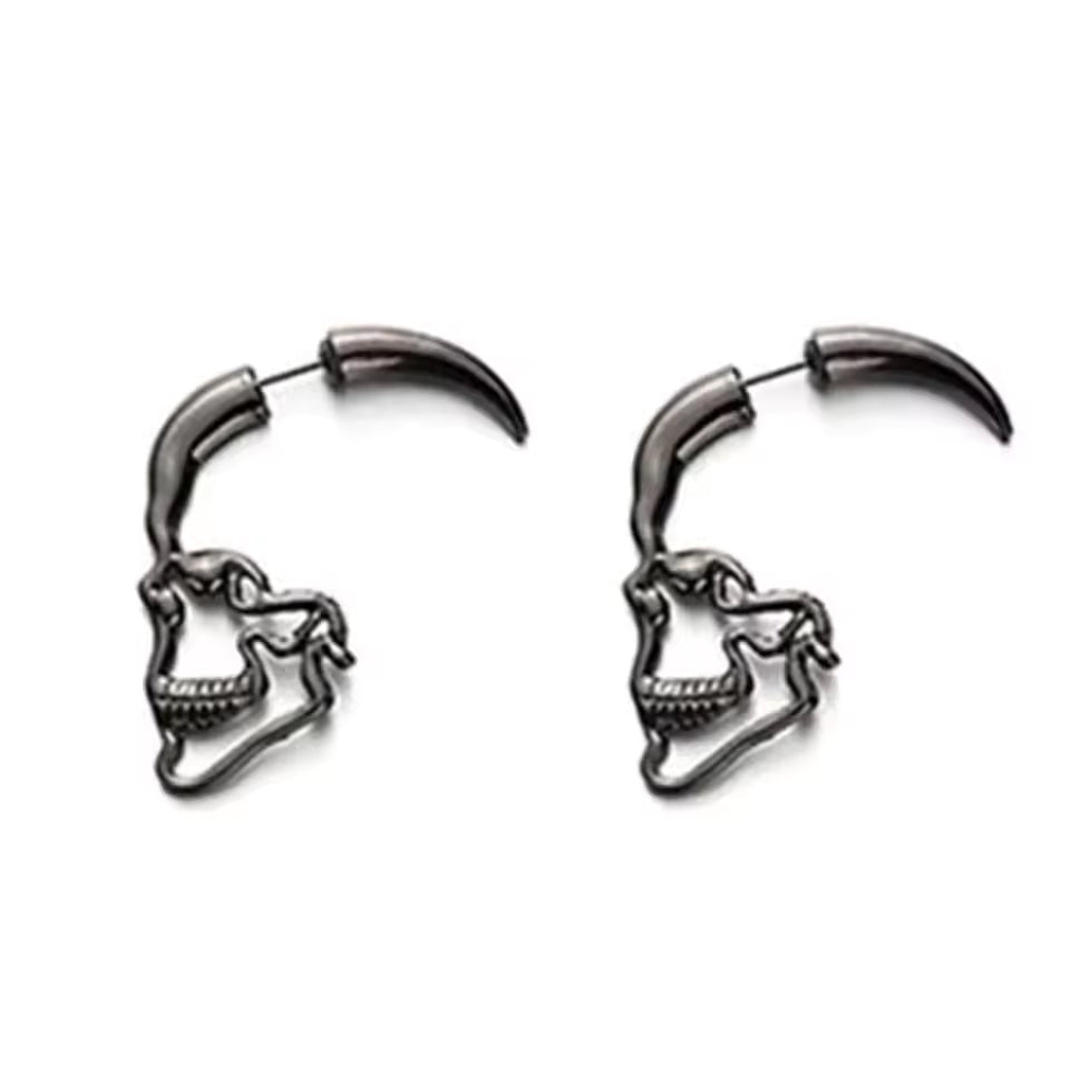 Skeleton Goth 3D Earrings