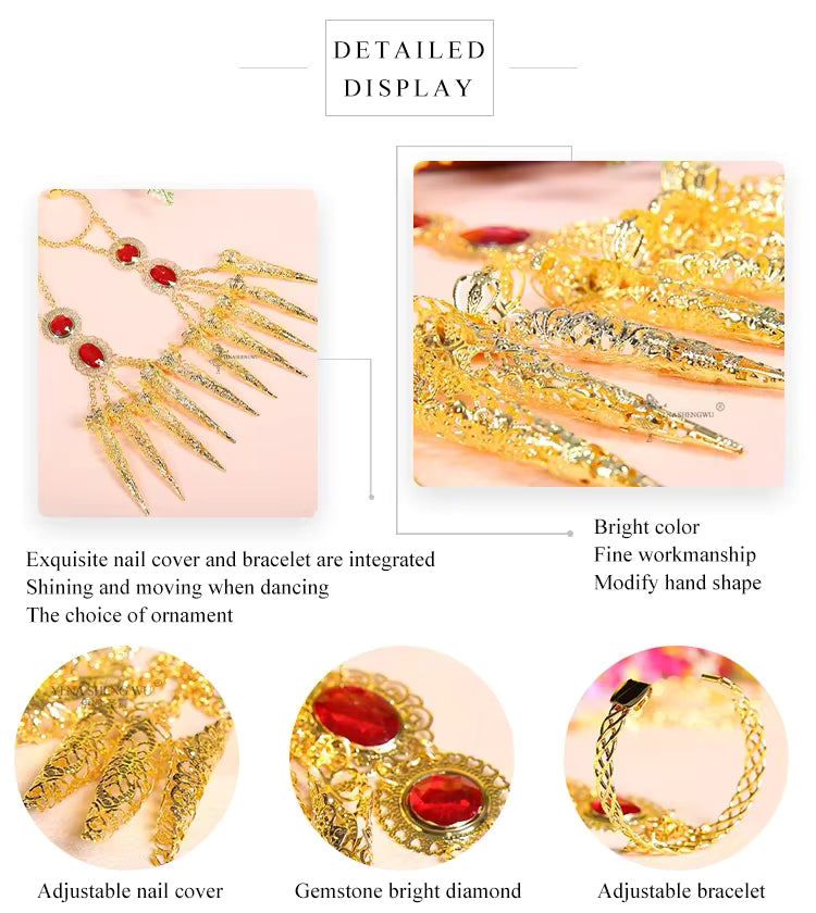 Indian Nail Finger Claws Bracelet