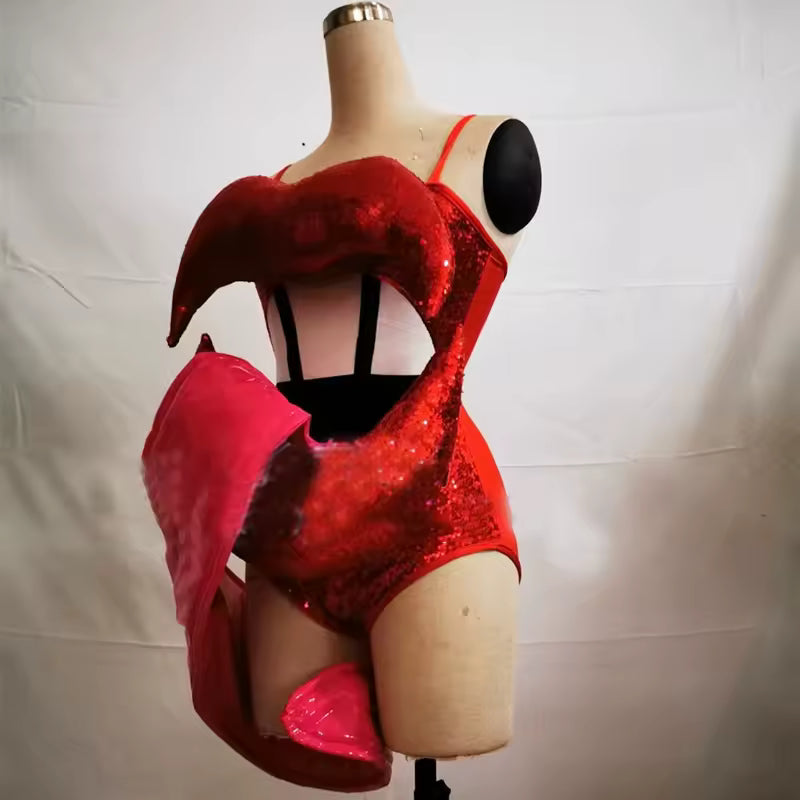 Drag Queen Lip Dance Costume