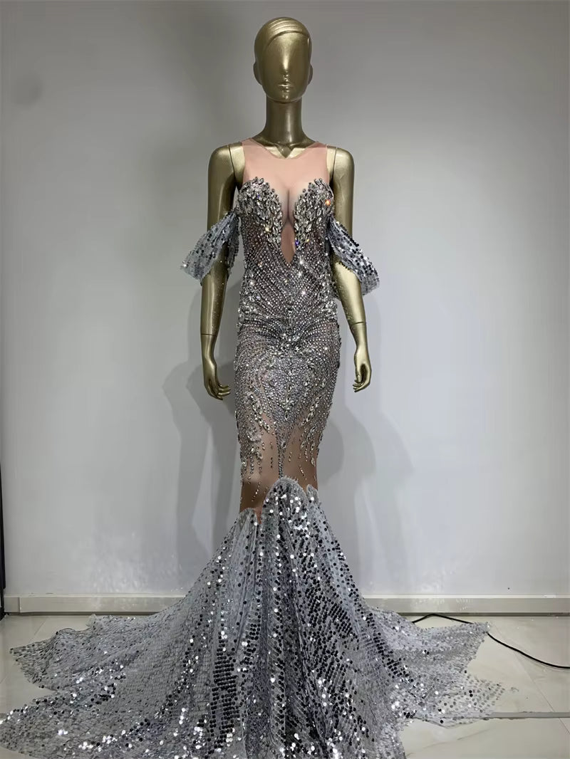 Diamond Sequince Gown