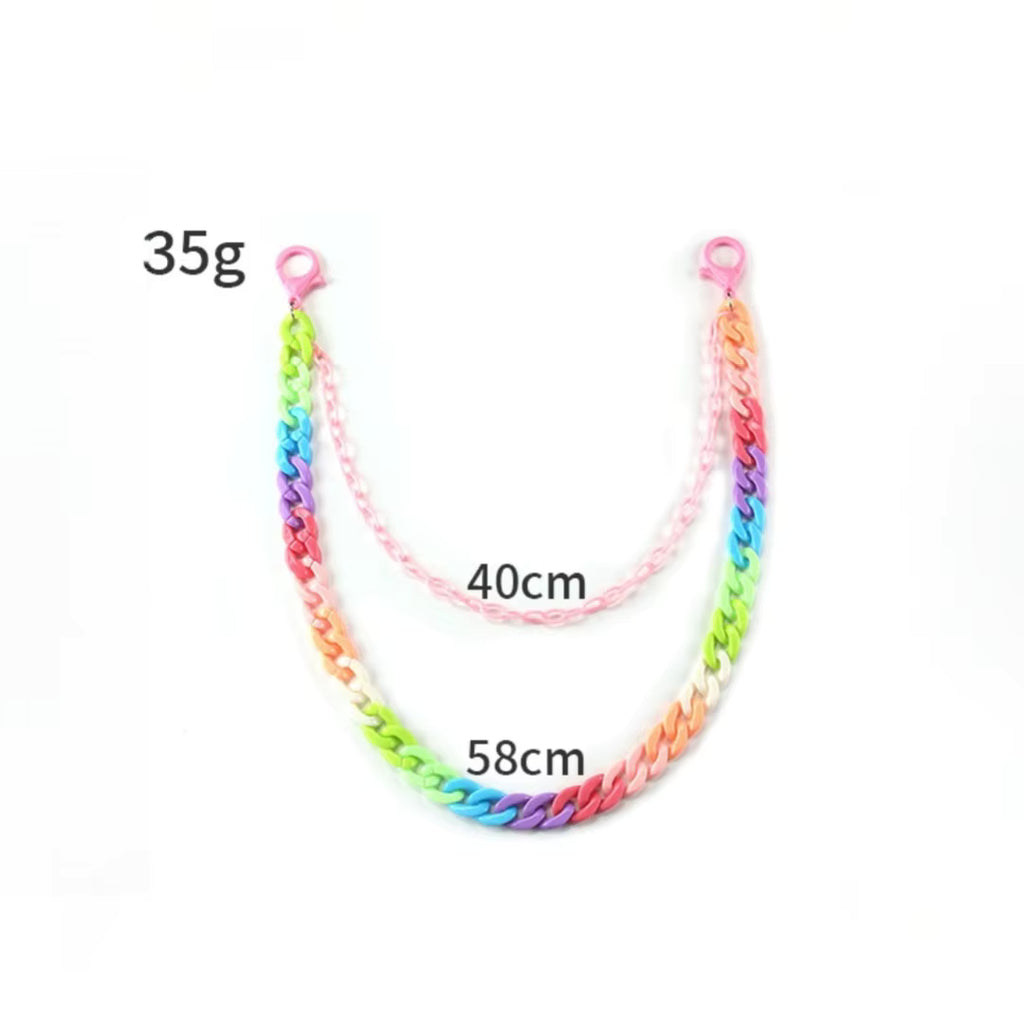 Kandi Hot Pink Pants Chain