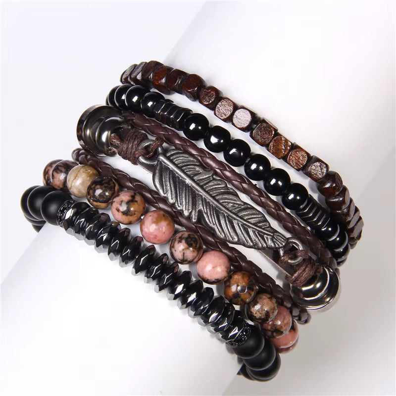Boho Bead Bracelet Set